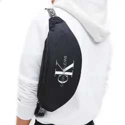 Sac banane homme Calvin Klein Big logo Noir - ZESHOES