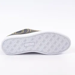 Basket de ville basse femme Guess Gold logo Noir - ZESHOES