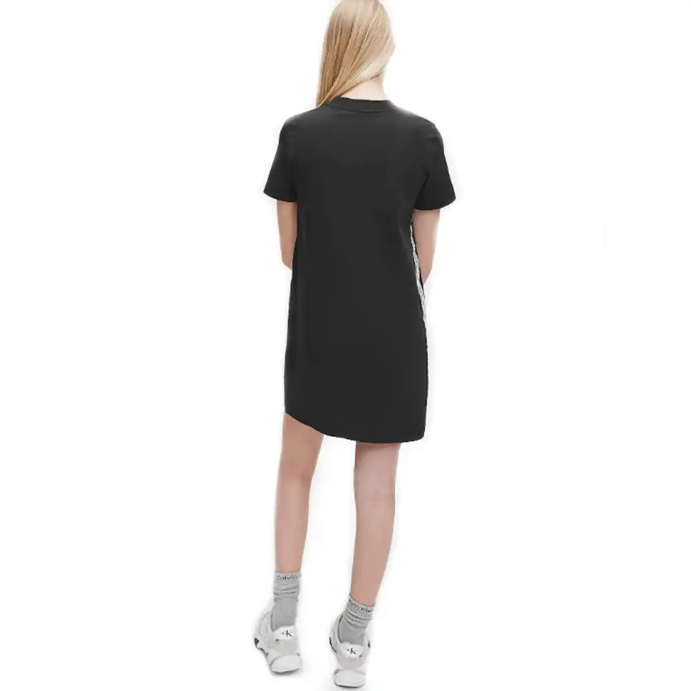 Robe femme Calvin Klein Galon orne du logo Noir - ZESHOES