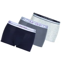 Boxer homme Calvin Klein Pack x3 front logo Multicolor - ZESHOES Boxer homme Calvin Klein Pack x3 front logo Multicolor - ZESHOES