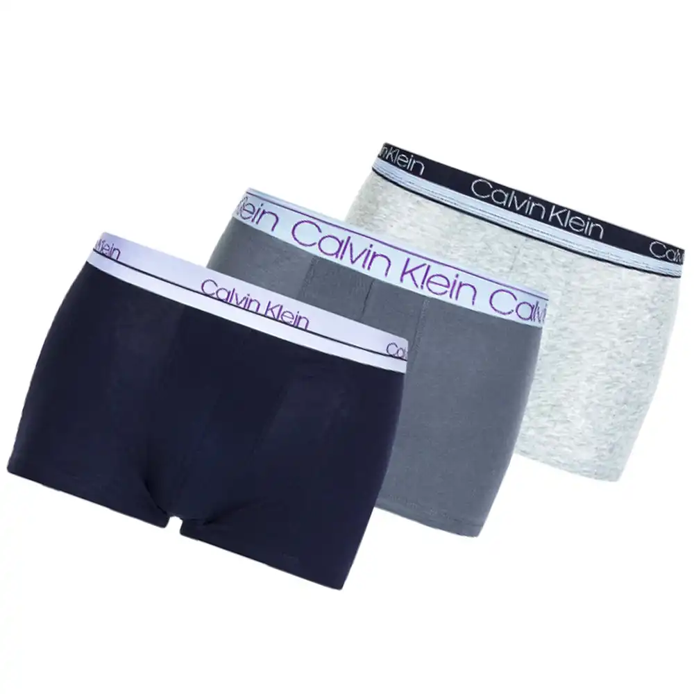 Boxer homme Calvin Klein Pack x3 front logo Multicolor - ZESHOES Boxer homme Calvin Klein Pack x3 front logo Multicolor - ZESHOES