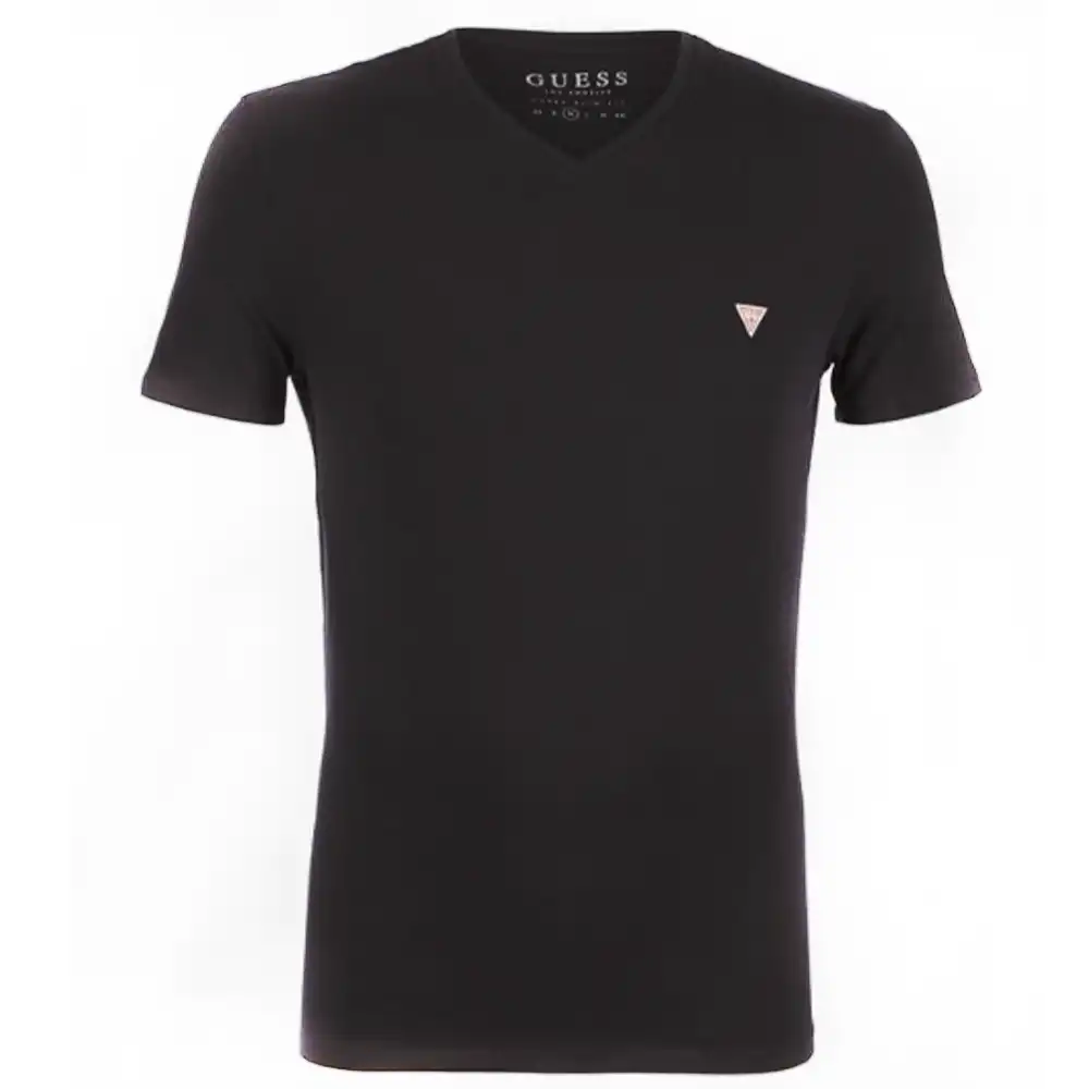 T shirt manche courte homme Guess Classic logo Noir - ZESHOES