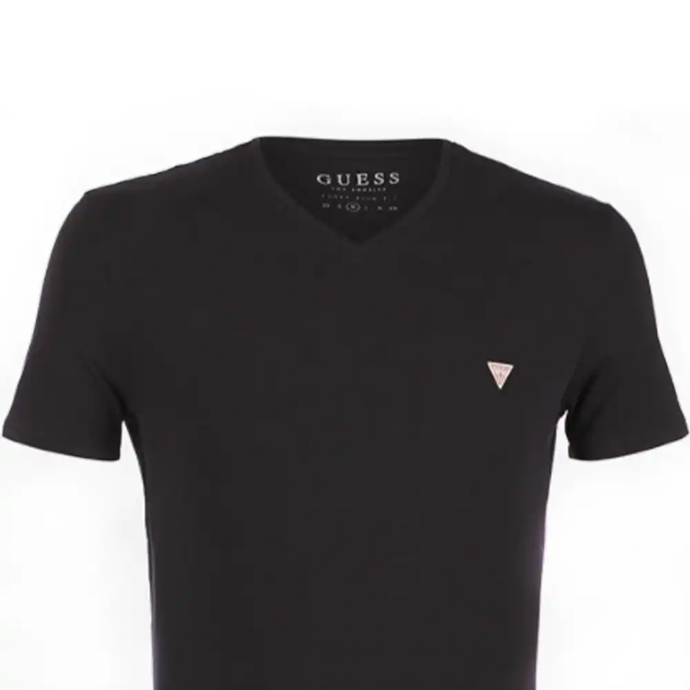 T shirt manche courte homme Guess Classic logo Noir - ZESHOES T shirt manche courte homme Guess Classic logo Noir - ZESHOES