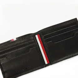 Portefeuille homme Tommy Jeans Flag logo Noir - ZESHOES