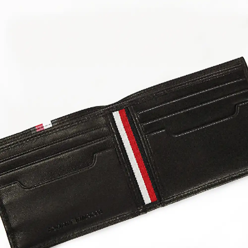 Portefeuille homme Tommy Jeans Flag logo Noir - ZESHOES