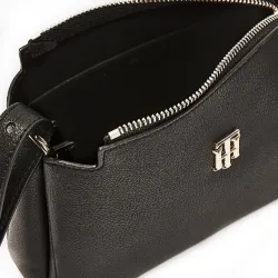 Sac a main femme Tommy Jeans Little gold logo Noir - ZESHOES
