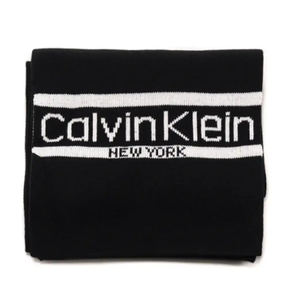 Echarpe homme Calvin Klein Logo New York Noir - ZESHOES