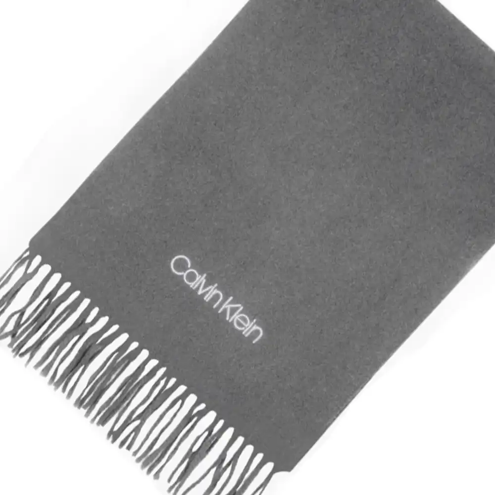 Echarpe homme Calvin Klein Little logo Gris - ZESHOES