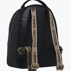 Sac à dos femme Tommy Jeans Gold logo Noir - ZESHOES