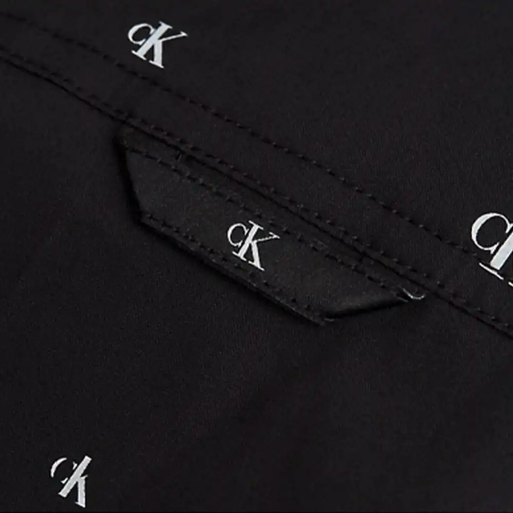 Chemise manches longues homme Calvin Klein Unlimited logo Noir - ZESHOES