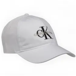 Casquette homme Calvin Klein Monogram cap Blanc - ZESHOES