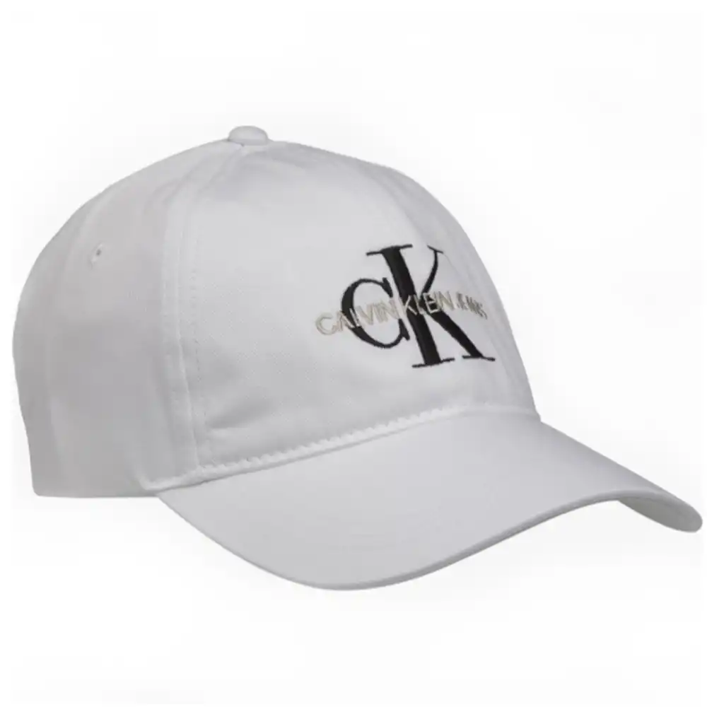 Casquette homme Calvin Klein Monogram cap Blanc - ZESHOES