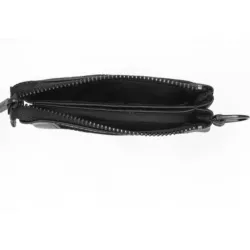 Portefeuille homme Calvin Klein Mono blend zipped pouch Noir - ZESHOES