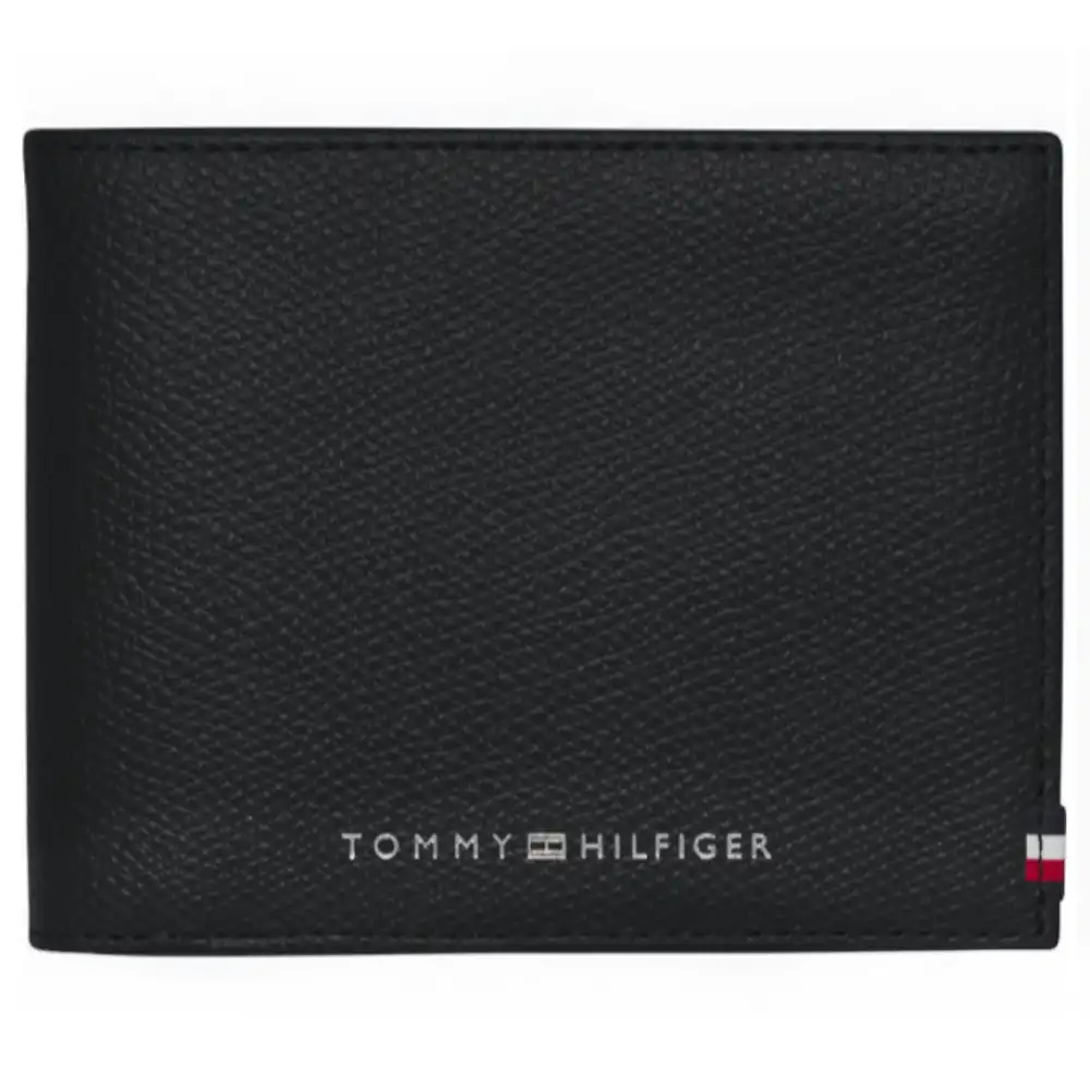 Portefeuille homme Tommy Jeans Business mini cc wallet Noir - ZESHOES