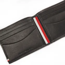 Portefeuille homme Tommy Jeans Business mini cc wallet Noir - ZESHOES
