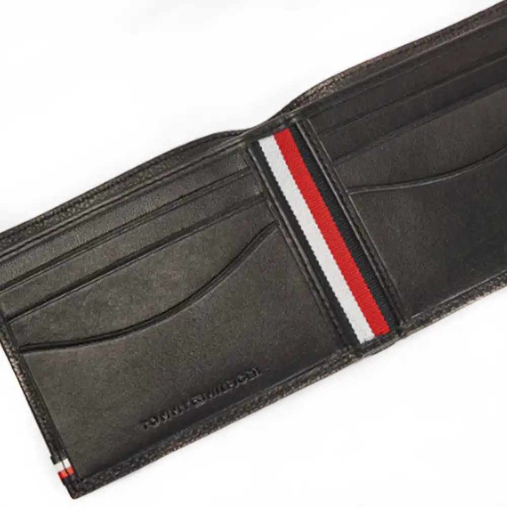 Portefeuille homme Tommy Jeans Business mini cc wallet Noir - ZESHOES