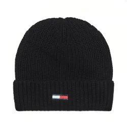 Bonnet homme Tommy Jeans Pack basic scarf & beanie gp Noir - ZESHOES