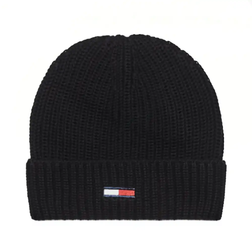 Bonnet homme Tommy Jeans Pack basic scarf & beanie gp Noir - ZESHOES