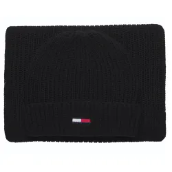Bonnet homme Tommy Jeans Pack basic scarf & beanie gp Noir - ZESHOES