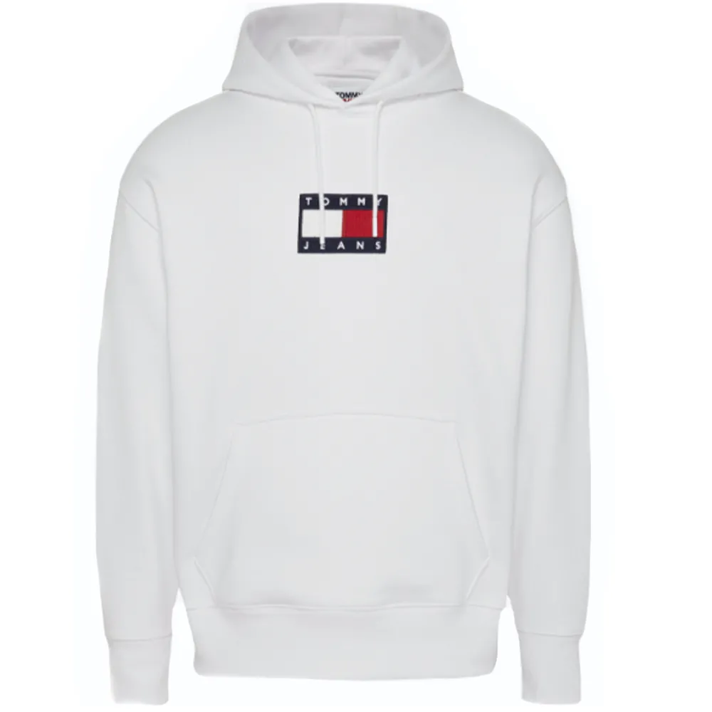 Tommy Jeans Sweat Small flag Homme Blanc