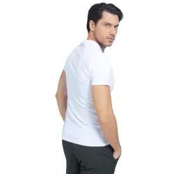 T shirt manche courte homme Guess Super slim Blanc - ZESHOES T shirt manche courte homme Guess Super slim Blanc - ZESHOES