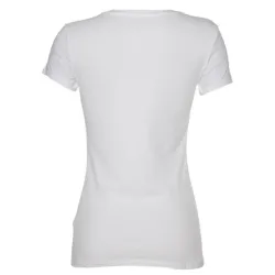 Tee shirt manche courte femme Guess Big logo Blanc - ZESHOES