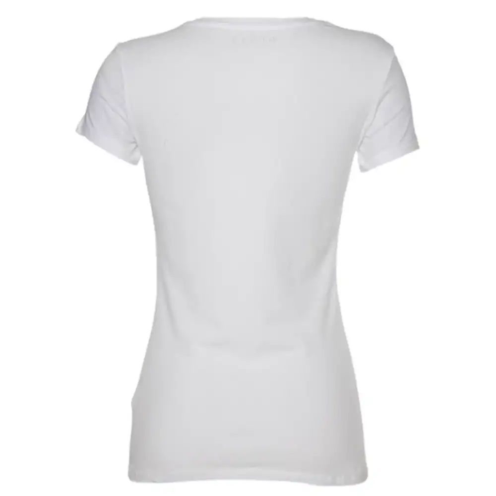 Tee shirt manche courte femme Guess Big logo Blanc - ZESHOES