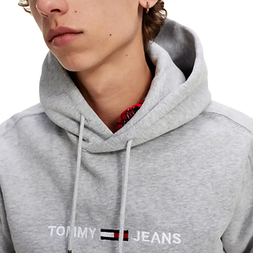 Sweat shirt homme Tommy Jeans Type molleton Gris - ZESHOES Sweat shirt homme Tommy Jeans Type molleton Gris - ZESHOES