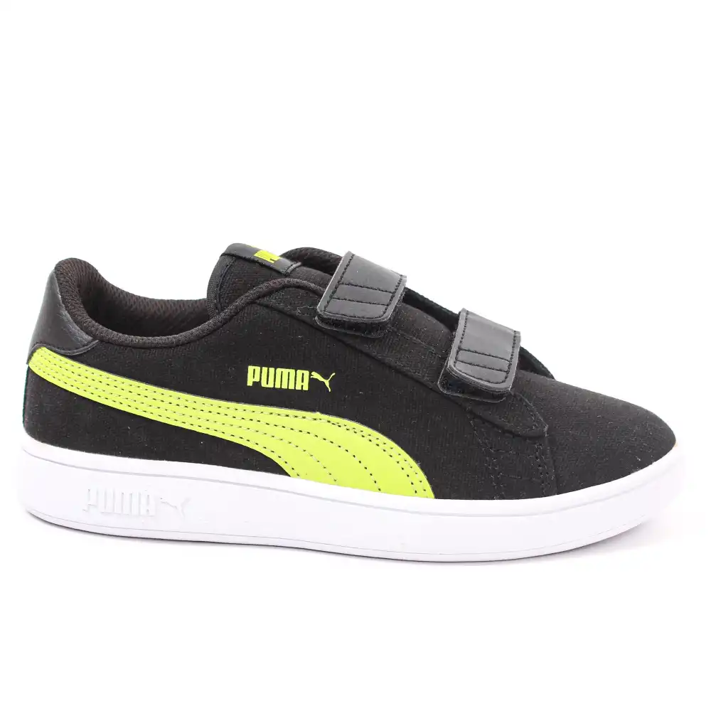 Basket basse garcon Puma Smash v2 Noir - ZESHOES Basket basse garcon Puma Smash v2 Noir - ZESHOES