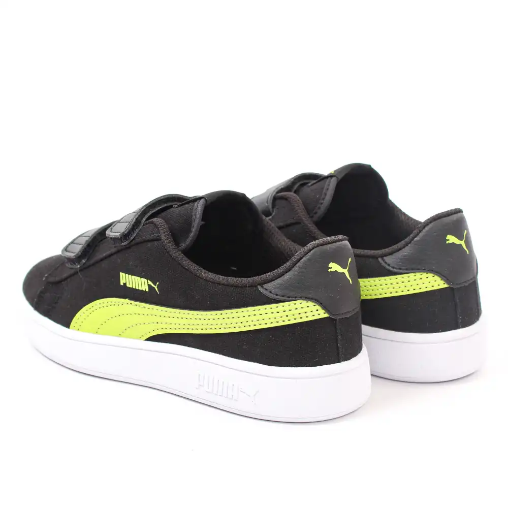 Basket basse garcon Puma Smash v2 Noir - ZESHOES Basket basse garcon Puma Smash v2 Noir - ZESHOES