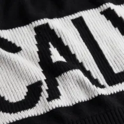 Pull homme Calvin Klein Blocking logo Noir - ZESHOES