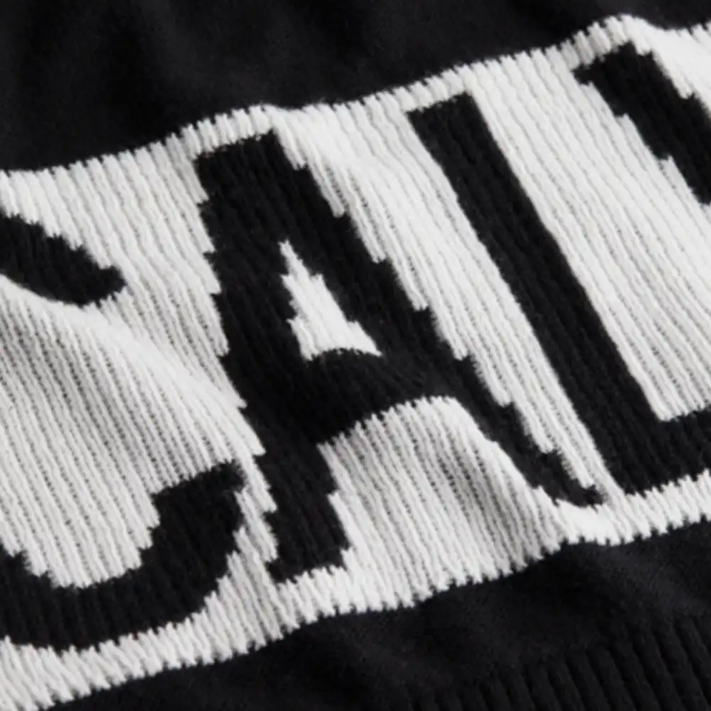 Pull homme Calvin Klein Blocking logo Noir - ZESHOES