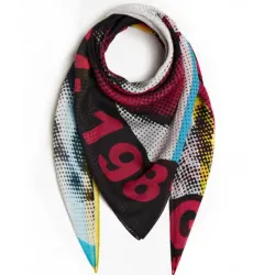 Echarpe femme foulard Guess All over print scarf Multicolor - ZESHOES
