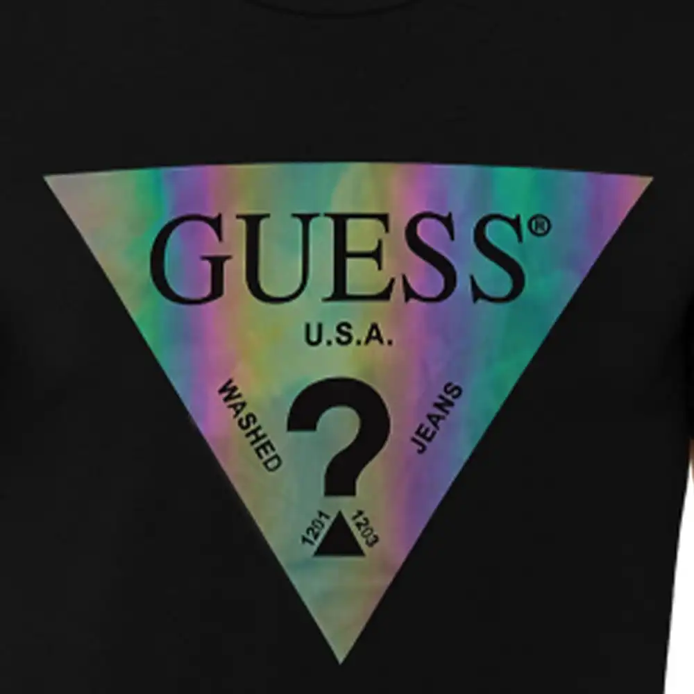 T shirt manche courte homme Guess Shades Noir - ZESHOES