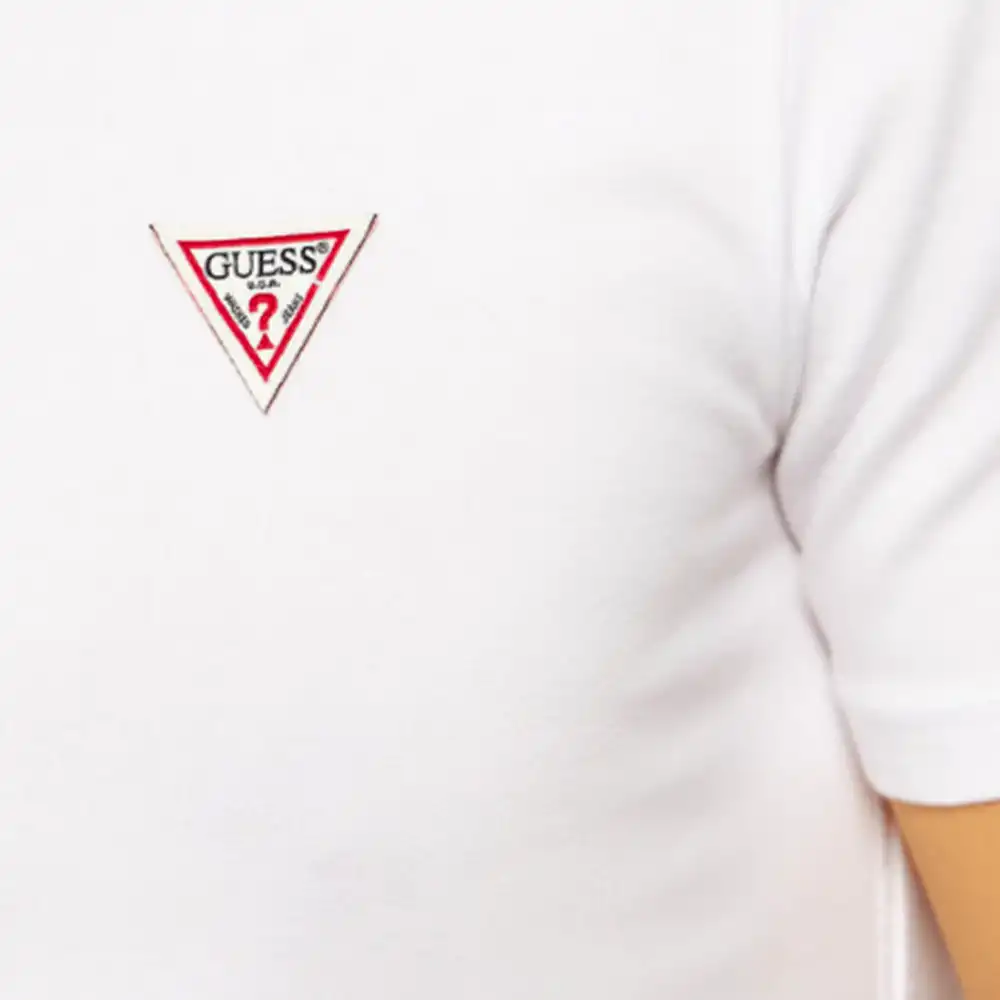 T shirt manche courte homme Guess Super slim v Blanc - ZESHOES T shirt manche courte homme Guess Super slim v Blanc - ZESHOES