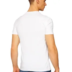 T shirt manche courte homme Guess Super slim v Blanc - ZESHOES T shirt manche courte homme Guess Super slim v Blanc - ZESHOES