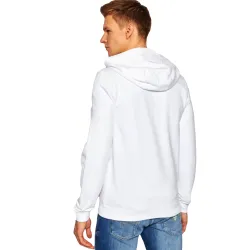 Sweat zippé homme Guess Classic logo Blanc - ZESHOES Sweat zippé homme Guess Classic logo Blanc - ZESHOES