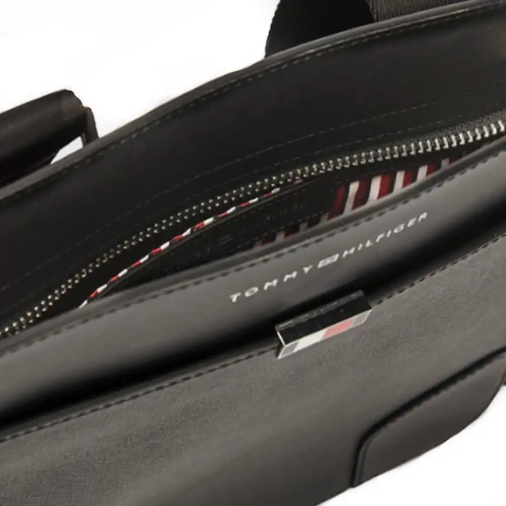 Sacoche homme Tommy Jeans Business leather crossover Noir - ZESHOES