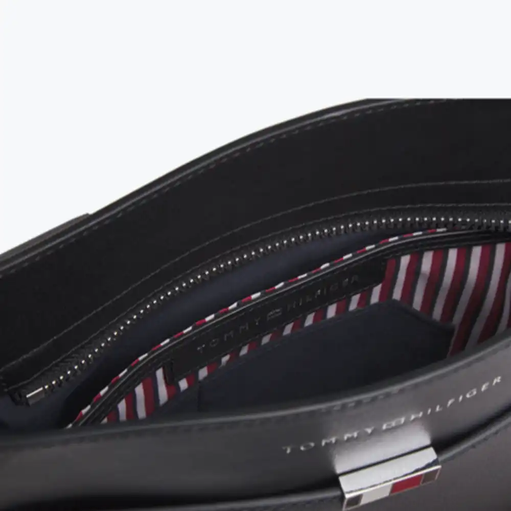 Sacoche homme Tommy Jeans Business leather crossover Noir - ZESHOES