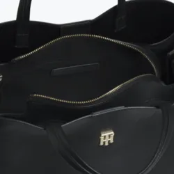 Sac a main femme Tommy Jeans Charming satchel Noir - ZESHOES