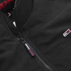 Blouson homme Tommy Jeans Essential casual bomber Noir - ZESHOES Blouson homme Tommy Jeans Essential casual bomber Noir - ZESHOES