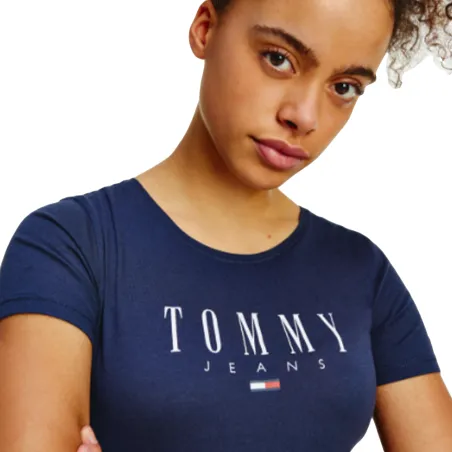 Produits victimes de leur succès Tommy Jeans Bleu Essential skinny logo  