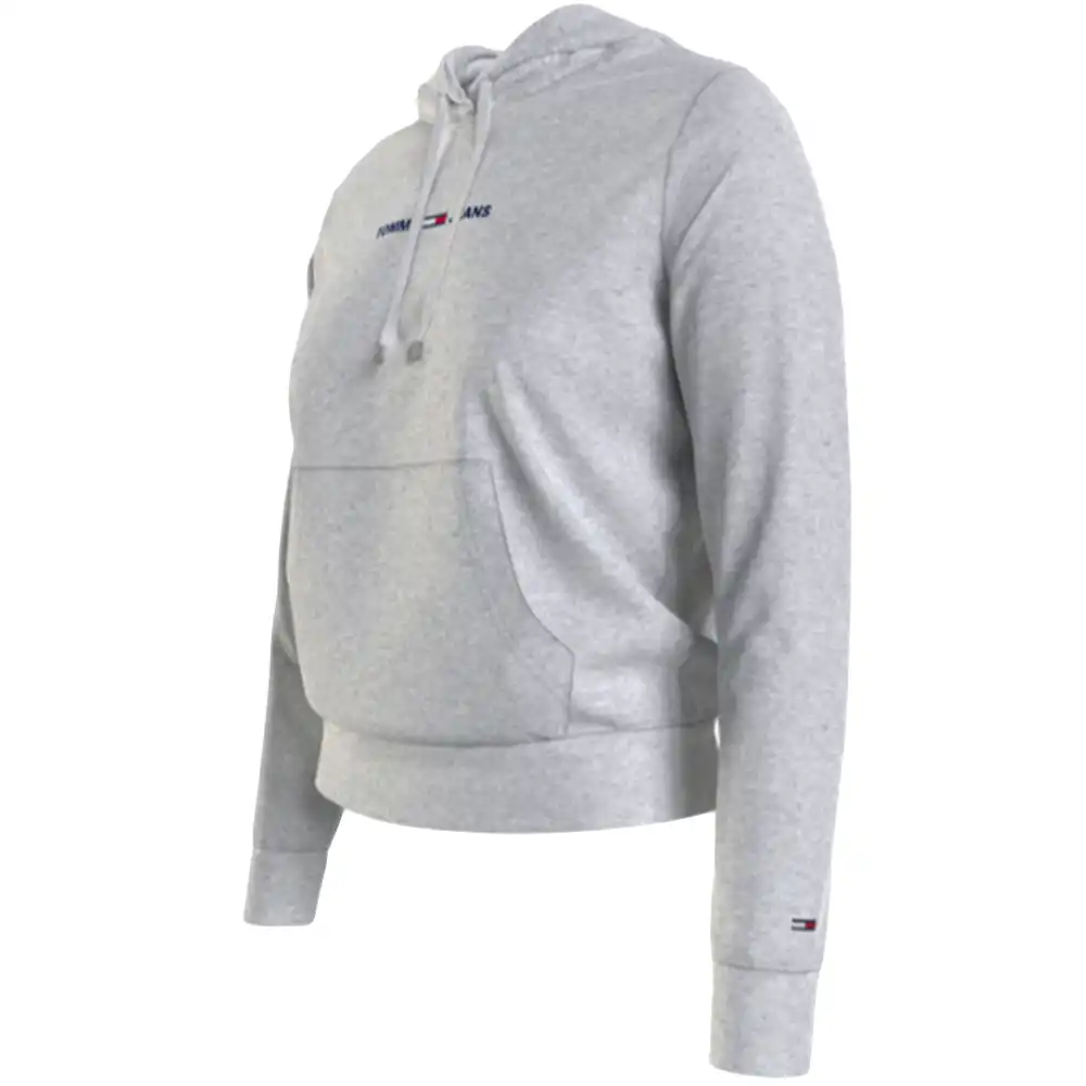 Sweat capuche femme Tommy Jeans Linear logo Gris - ZESHOES Sweat capuche femme Tommy Jeans Linear logo Gris - ZESHOES