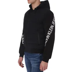 Doudoune homme Calvin Klein Stretch logo Noir - ZESHOES Doudoune homme Calvin Klein Stretch logo Noir - ZESHOES