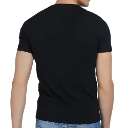 T shirt manche courte homme Guess Front classic logo Noir - ZESHOES T shirt manche courte homme Guess Front classic logo Noir - ZESHOES