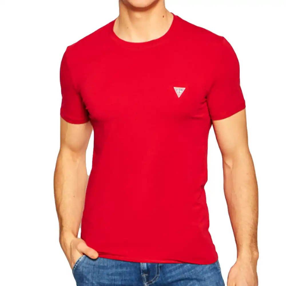 T shirt manche courte homme Guess Little logo classic Rouge - ZESHOES