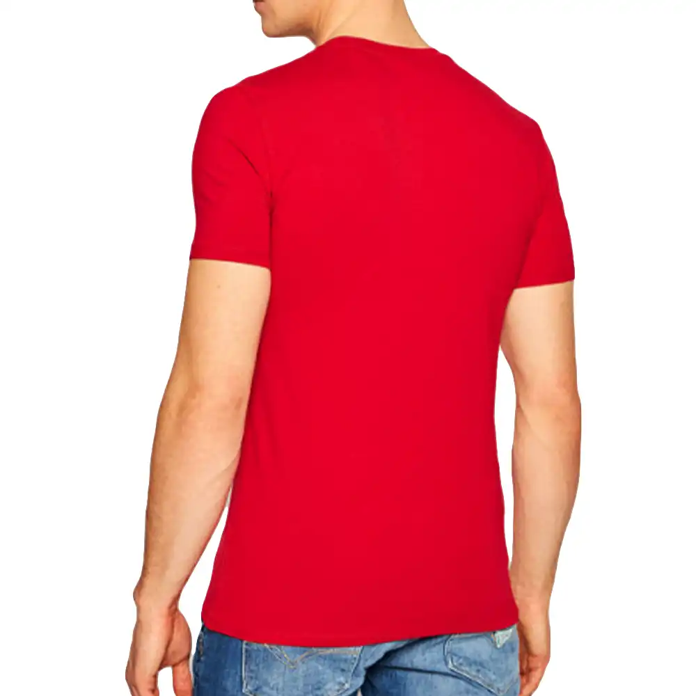 T shirt manche courte homme Guess Little logo classic Rouge - ZESHOES T shirt manche courte homme Guess Little logo classic Rouge - ZESHOES