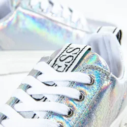 Basket basse femme Guess Ritlel Argent - ZESHOES