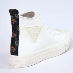 Basket montante femme Guess Niaele Blanc - ZESHOES Basket montante femme Guess Niaele Blanc - ZESHOES