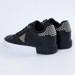 Basket basse femme Guess Panele Noir - ZESHOES